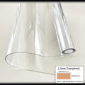 The 1.5mm Thick PVC Transparent Tablecloth Is High Quality, Easy to Clean,, and Heat-resistant. It Is a Transparent Table Mat, Table Pad, and Table Protection Film, Suitable for Various Settings Such as Home, Office Desks