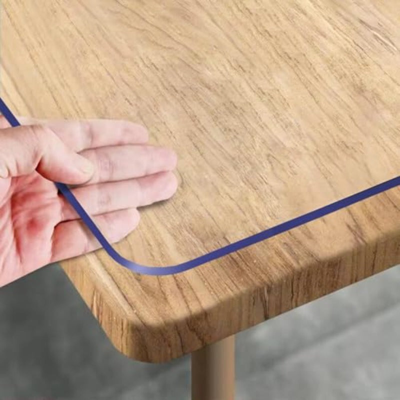 A Roll of Heavy-duty 1.5mm Thick Vinyl Table Mat, Anti-slip, Wear-resistant, Odorless Corrugated Packaging Table Mat, Suitable for Protecting Restaurant Tables and Kitchen Countertops.