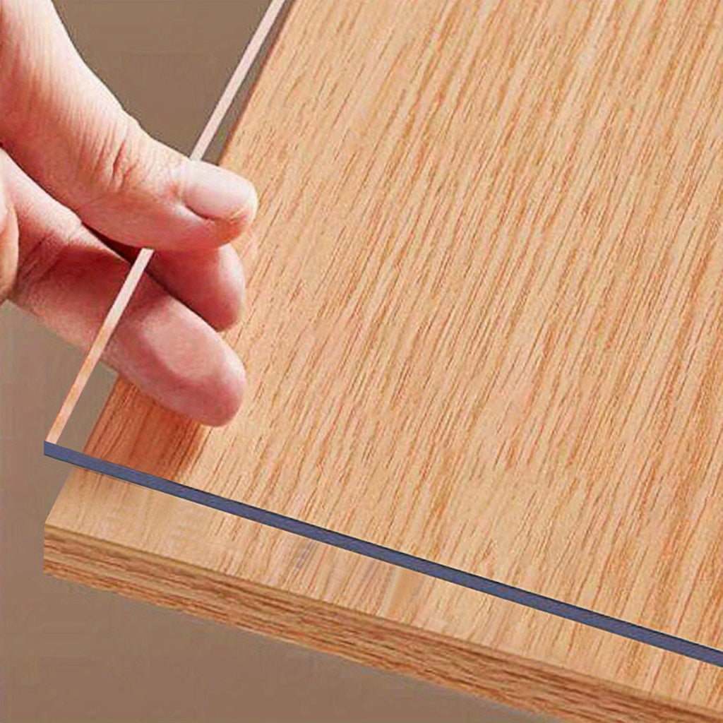 Clear Table Cover Protector, 1.5Mm Thickened Plastic Insulating Pad Rectangular, Non-Slip 1.5Mm PVC Desk Surface Mat Tablecloth, Easy Clean for Furniture Dresser Dining Room Kitchen High Quality Scratch-Resistant Large Size Table