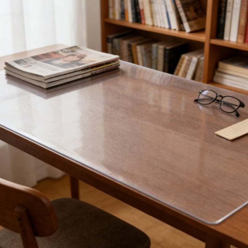 Newly Upgraded Heavy-Duty PVC Table Mat Compatible for Hot Pots & - Thick Heat-Resistant Easy-Clean Table Protector Suitable for Dining Tables, Kitchen Countertops, Office Desks (Multiple Sizes, Square, Plain Color)