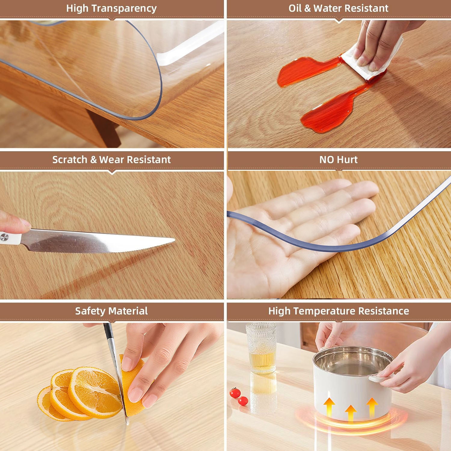 A Roll of Heavy-duty 1.5mm Thick Vinyl Table Mat, Anti-slip, Wear-resistant, Odorless Corrugated Packaging Table Mat, Suitable for Protecting Restaurant Tables and Kitchen Countertops.