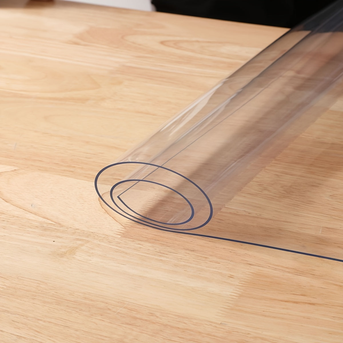 The 1.5mm Thick PVC Transparent Tablecloth Is High Quality, Easy to Clean,, and Heat-resistant. It Is a Transparent Table Mat, Table Pad, and Table Protection Film, Suitable for Various Settings Such as Home, Office Desks