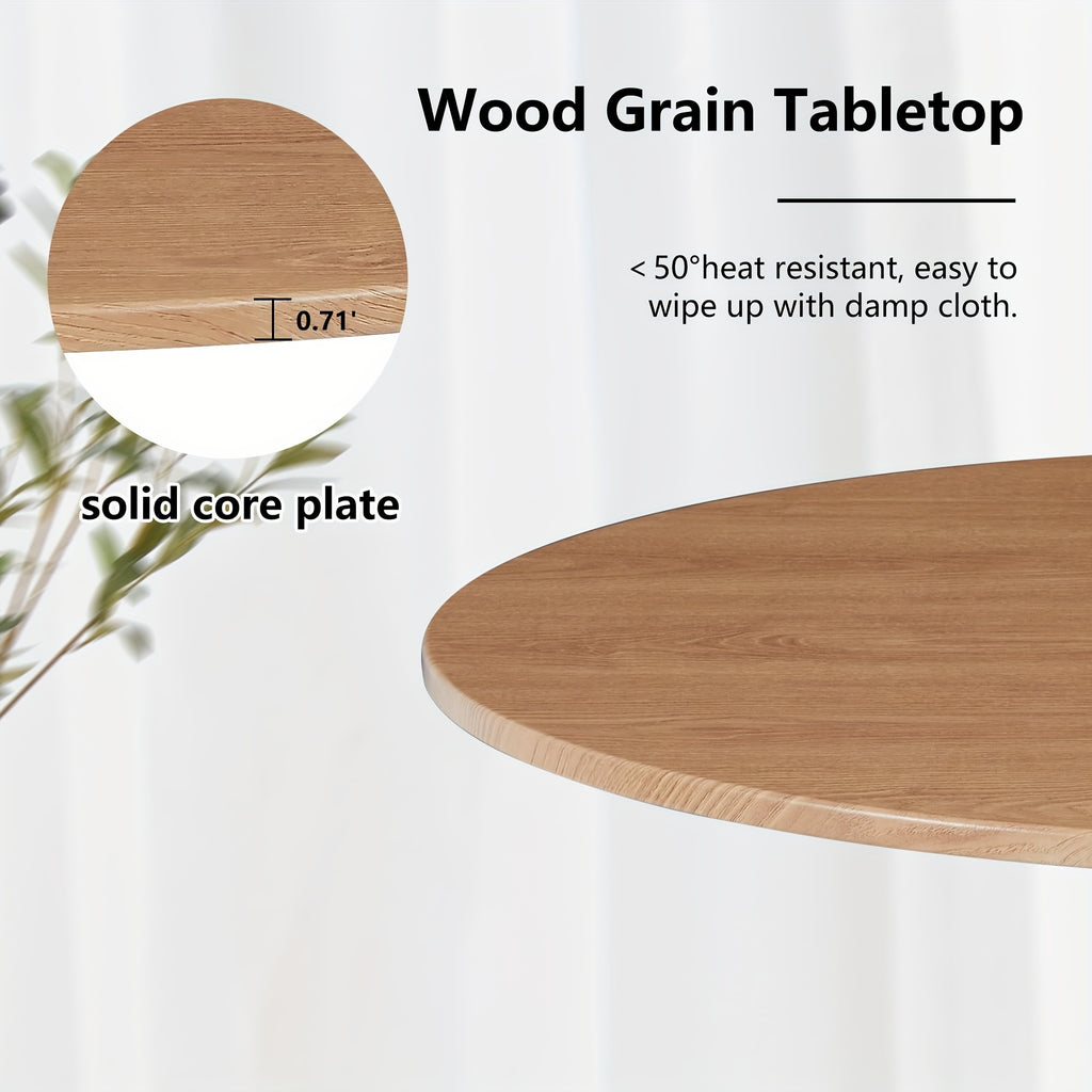 ORRD Round Dining Table, Small Dining Table for 2-4 31.5in, Modern Farmhouse Coffee Table, Small Dinner Table Breakfast Table Tulip Table, Wood Kitchen Table for Small Space\u002FLittle Nook, Easy-to-assemble