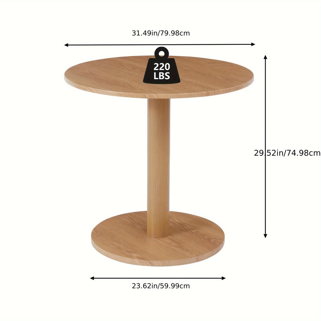 ORRD Round Dining Table, Small Dining Table for 2-4 31.5in, Modern Farmhouse Coffee Table, Small Dinner Table Breakfast Table Tulip Table, Wood Kitchen Table for Small Space\u002FLittle Nook, Easy-to-assemble
