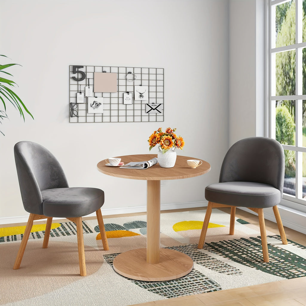 ORRD Round Dining Table, Small Dining Table for 2-4 31.5in, Modern Farmhouse Coffee Table, Small Dinner Table Breakfast Table Tulip Table, Wood Kitchen Table for Small Space\u002FLittle Nook, Easy-to-assemble
